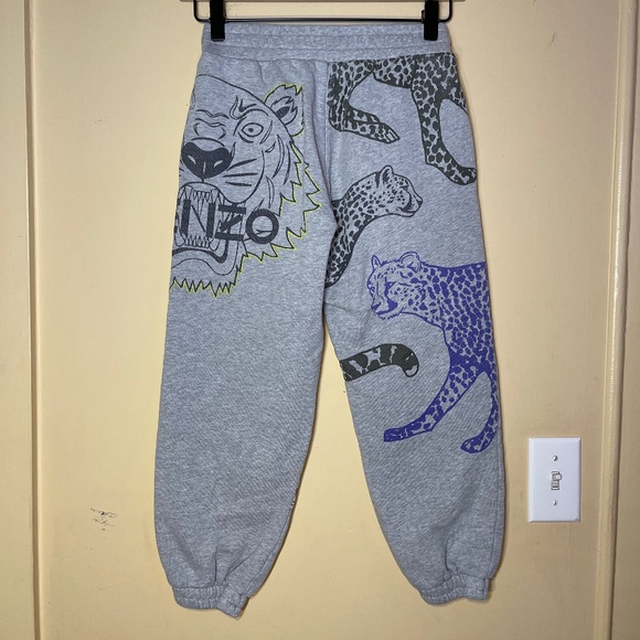 Rare Kenzo Boys Grey Joggers with Animal Graphics - Picture 2 of 9